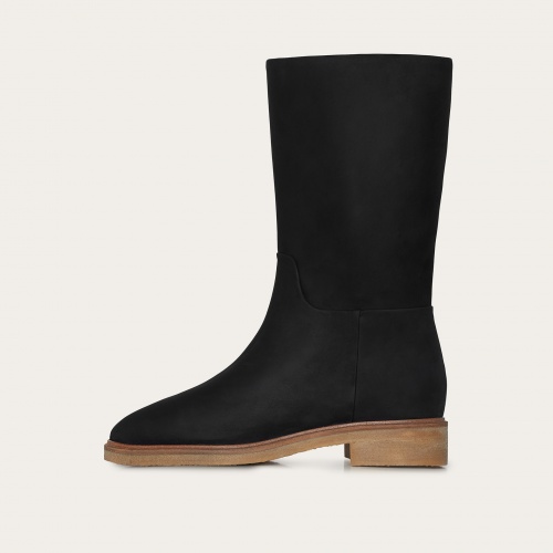 Sade boots, waxed black OUTLET